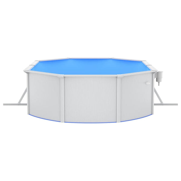 vidaXL Pool with Safety Ladder 490x360x120 cm