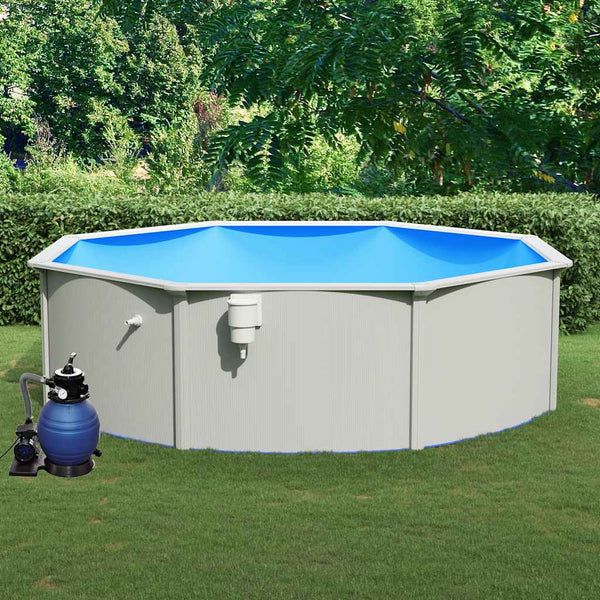 vidaXL Pool with Sand Filter Pump 460x120 cm