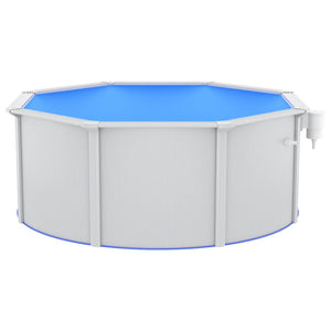 vidaXL Pool with Sand Filter Pump and Ladder 300x120 cm