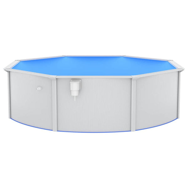 vidaXL Pool with Sand Filter Pump and Ladder 460x120 cm