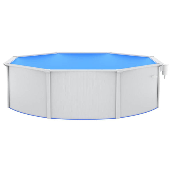 vidaXL Pool with Sand Filter Pump and Ladder 460x120 cm