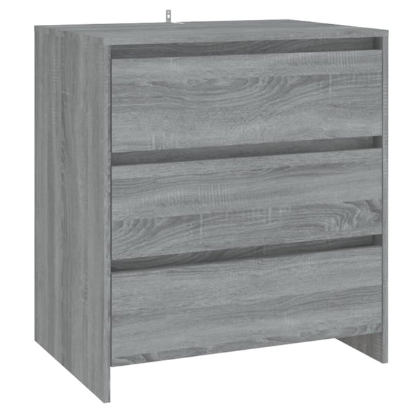 vidaXL 2-Piece Sideboard Grey Sonoma Chipboard