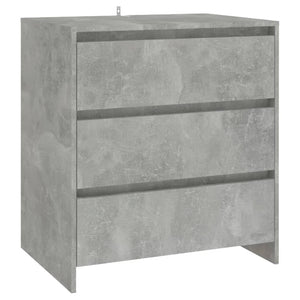 vidaXL 3-Piece Sideboard Concrete Grey Engineered Wood