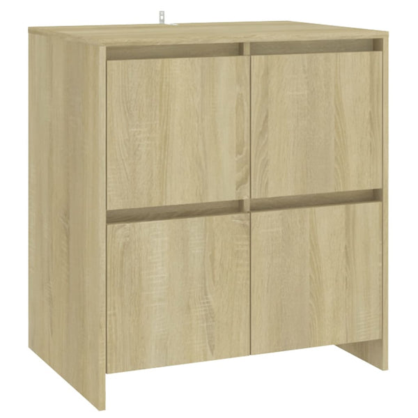 vidaXL 3-Piece Sideboard Sonoma Oak Engineered Wood