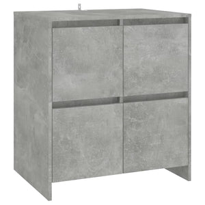 vidaXL 3-Piece Sideboard Concrete Grey Engineered Wood