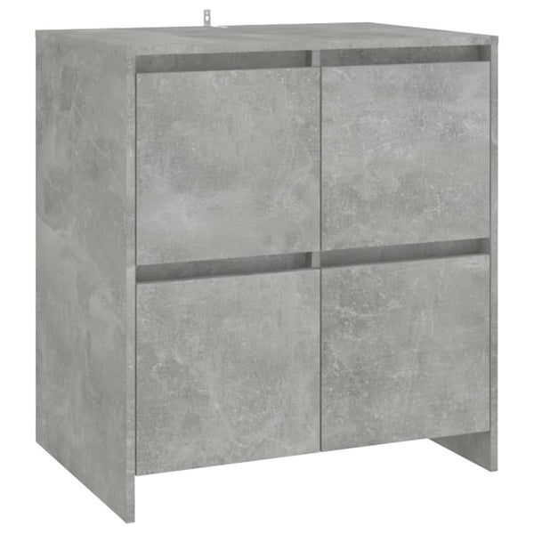 vidaXL 3-Piece Sideboard Concrete Grey Engineered Wood