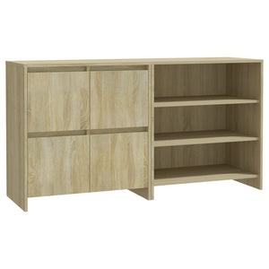 vidaXL 2-Piece Sideboard Sonoma Oak Engineered Wood
