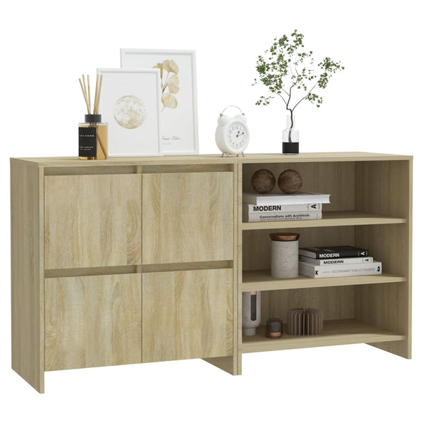 vidaXL 2-Piece Sideboard Sonoma Oak Engineered Wood