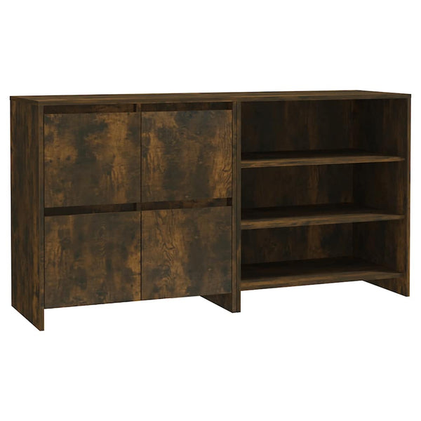 vidaXL 2-Piece Sideboard Smoked Oak Engineered Wood