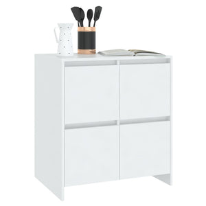 vidaXL Sideboards 2 pcs. White 70x41x75 cm Engineered Wood