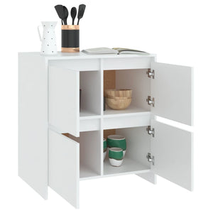 vidaXL Sideboards 2 pcs. White 70x41x75 cm Engineered Wood