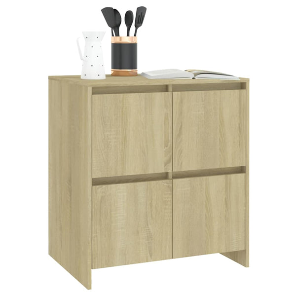 vidaXL Sideboards 2 pcs. Sonoma Oak 70x41x75 cm Engineered Wood