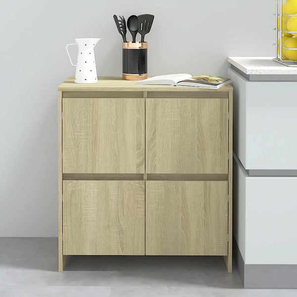 vidaXL Sideboards 2 pcs. Sonoma Oak 70x41x75 cm Engineered Wood