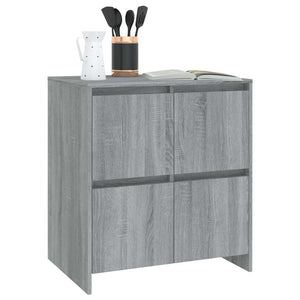 vidaXL Sideboards 2 pcs. Grey Sonoma 70x41x75 cm Engineered Wood