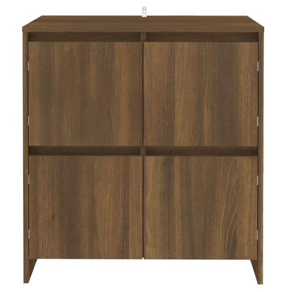 vidaXL Sideboards 2 pcs. Oak Brown 70x41x75 cm Engineered Wood