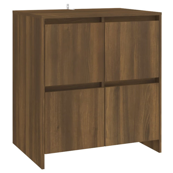 vidaXL Sideboards 2 pcs. Oak Brown 70x41x75 cm Engineered Wood