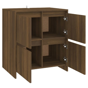 vidaXL Sideboards 2 pcs. Oak Brown 70x41x75 cm Engineered Wood