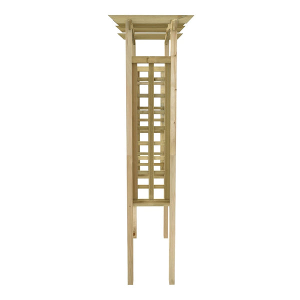 vidaXL Rose Arch 110x60x210 cm Solid Pine Wood Impregnated