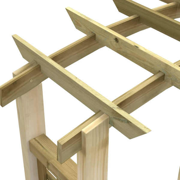 vidaXL Rose Arch 110x60x210 cm Solid Pine Wood Impregnated
