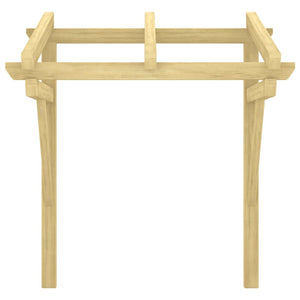 vidaXL Door Canopy 100x100x80 cm Solid Pine Impregnated