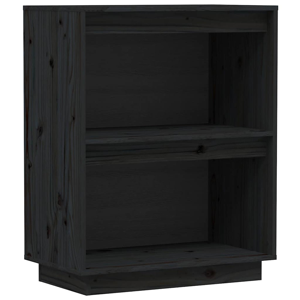 vidaXL Sideboard Black 60x34x75 cm Solid Pine Wood