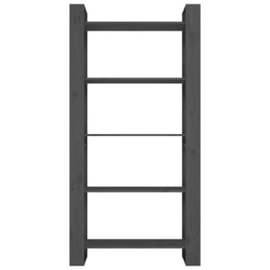 vidaXL Bookcase/Room Divider Grey 80x35x160 cm Solid Wood