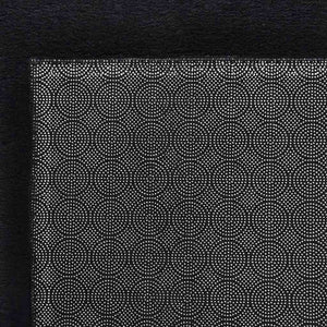 Waschbarer Teppich Kurzflor 160x230 Schwarz
