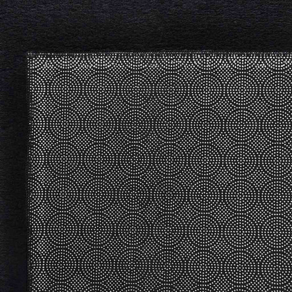 Waschbarer Teppich Kurzflor 160x230 Schwarz