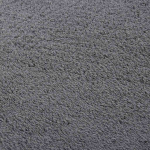 vidaXL Washable Shaggy Low Pile Rug 160x230 Non-Slip Anthracite
