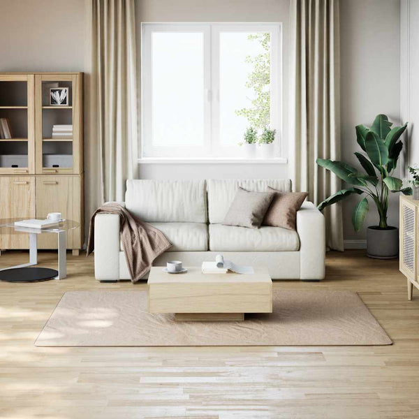 vidaXL Washable Rug Fluffy Low Pile 160x230 Non-Slip Beige