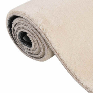 vidaXL Washable Rug Fluffy Low Pile 160x230 Non-Slip Beige
