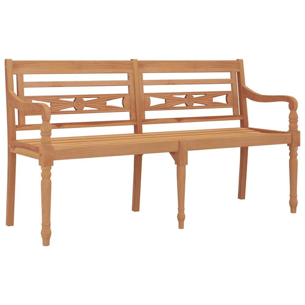 vidaXL Batavia Bench 150 cm Solid Teak Wood