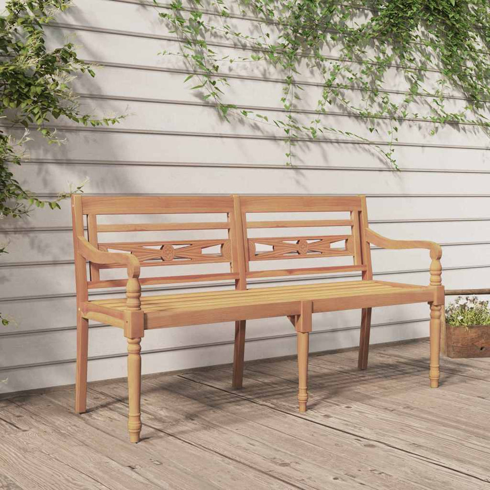 vidaXL Batavia Bench 150 cm Solid Teak Wood