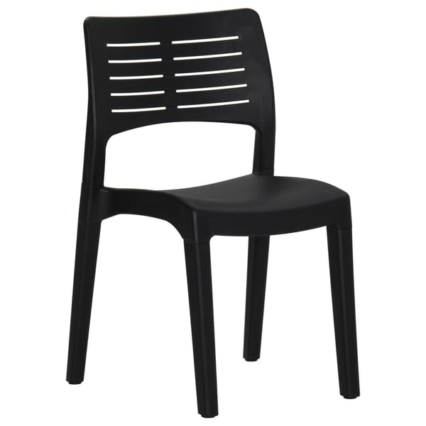 vidaXL Garden Chairs 2 pcs. Anthracite Polypropylene