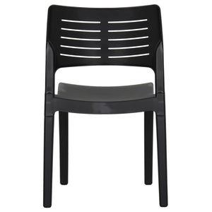 vidaXL Garden Chairs 2 pcs. Anthracite Polypropylene
