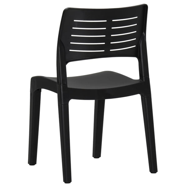 vidaXL Garden Chairs 2 pcs. Anthracite Polypropylene