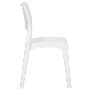 vidaXL Garden Chairs 2 pcs. White Polypropylene
