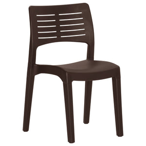 vidaXL Garden Chairs 2 pcs Moka Polypropylene