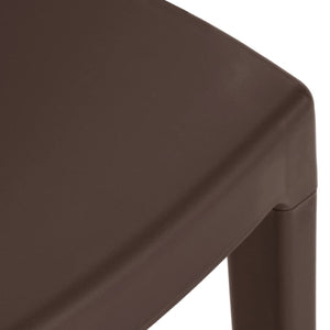 vidaXL Garden Chairs 2 pcs Moka Polypropylene