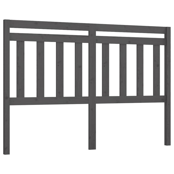Graues Kiefer Massivholz Kopfteil 126cm