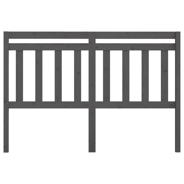 Graues Kiefer Massivholz Kopfteil 126cm