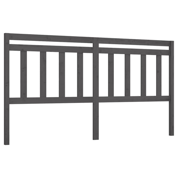 Graues Kiefer Massivholz Kopfteil 186 cm