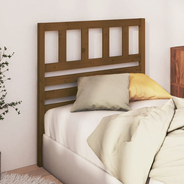 Honigbraunes Kiefer Massivholz Kopfteil 106 cm