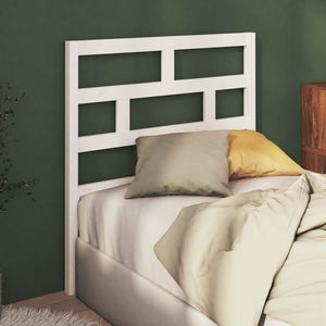 vidaXL Headboard White 96x4x100 cm Solid Pine Wood