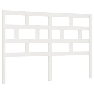 vidaXL Headboard White 141x4x100 cm Solid Pine Wood