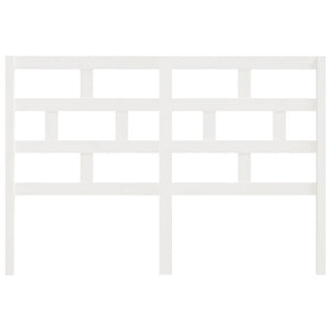 vidaXL Headboard White 141x4x100 cm Solid Pine Wood