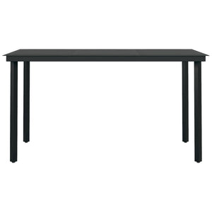 vidaXL 5-piece Outdoor Dining Set Black