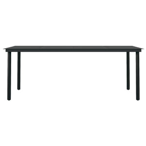 vidaXL 9-piece Garden Dining Set Black