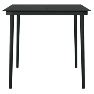 vidaXL 3-Piece Outdoor Dining Set Black
