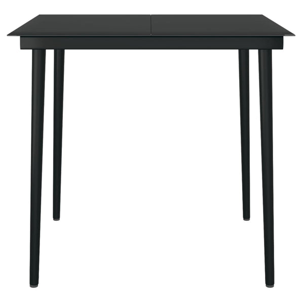 vidaXL 3-Piece Outdoor Dining Set Black